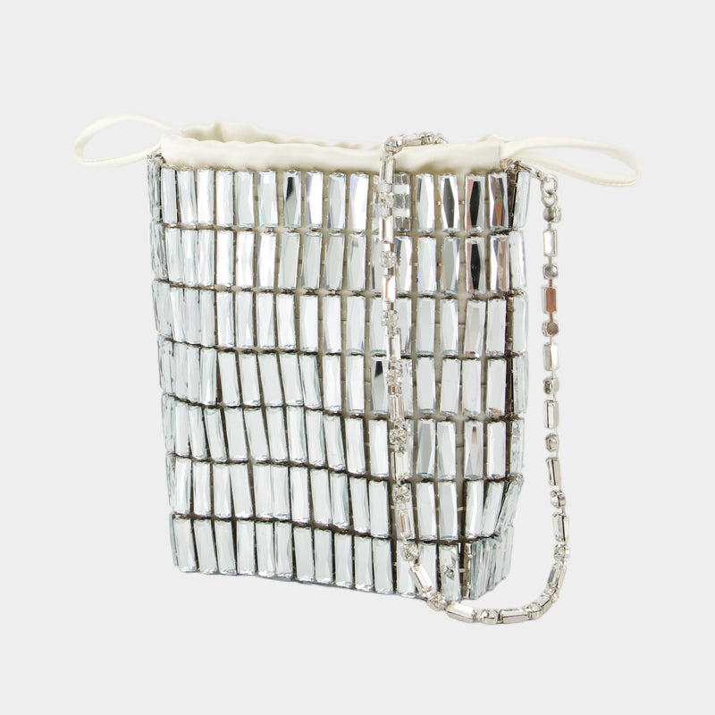Crystal Mini Crossbody - SELF PORTRAIT - Metal - Silver