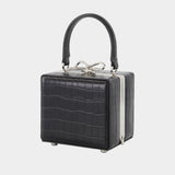 Croco Micro Handbag - SELF PORTRAIT - Leather - Black