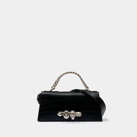 Jewel Mini Shoulder Bag - Alexander McQueen - Leather - Black