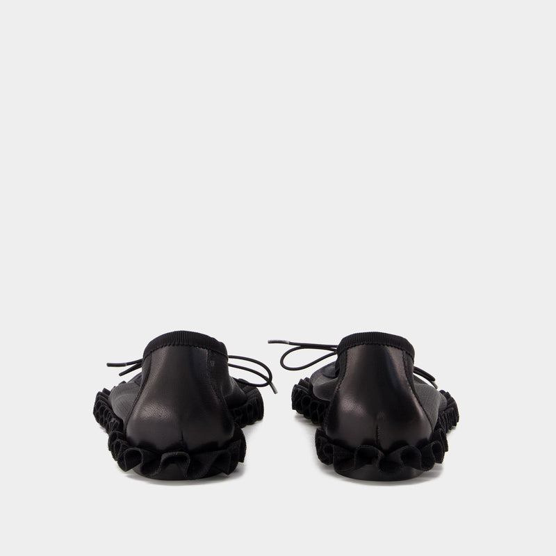 Tutu Frill Ballerinas - Simone Rocha - Mesh - Black