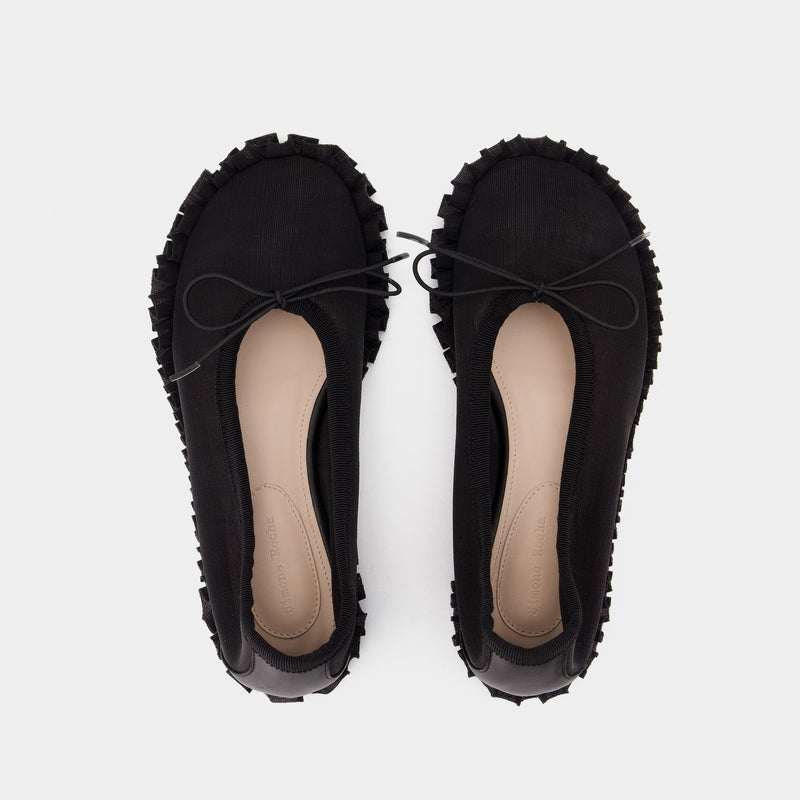 Tutu Frill Ballerinas - Simone Rocha - Mesh - Black