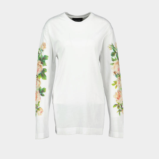 Rose Banquet T Shirt - Simone Rocha - Cotton - White