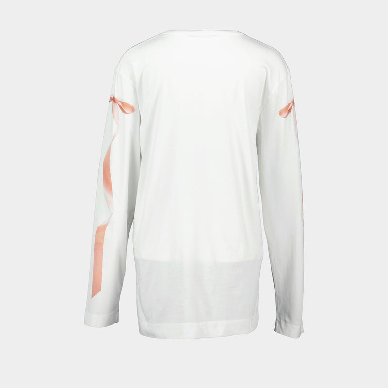 Bow Tail T Shirt - Simone Rocha - Cotton - White