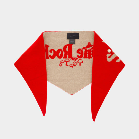 Logo Scarf - Simone Rocha - Wool - Red