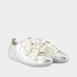 Ballerina Grip Trainer Sneakers - Simone Rocha - Leather - Silver