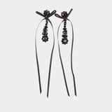 Victorian Drip Earrings - Simone Rocha - Synthetic - Black