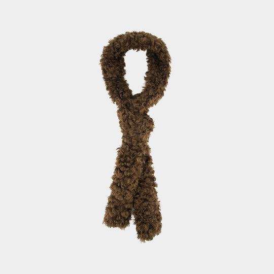 Skinny Scarf - Simone Rocha - Faux Fur - Brown