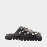 Aj1217 - Black Leather Sandals