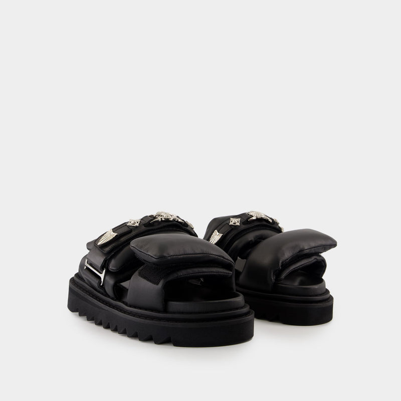 Aj1382 Sandals - Toga Pulla - Leather - Black