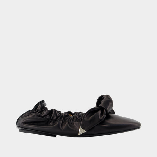 Aj1454 Ballerinas - Toga Pulla - Leather - Black