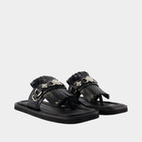 Aj1461 Sandals - Toga Pulla - Leather - Black