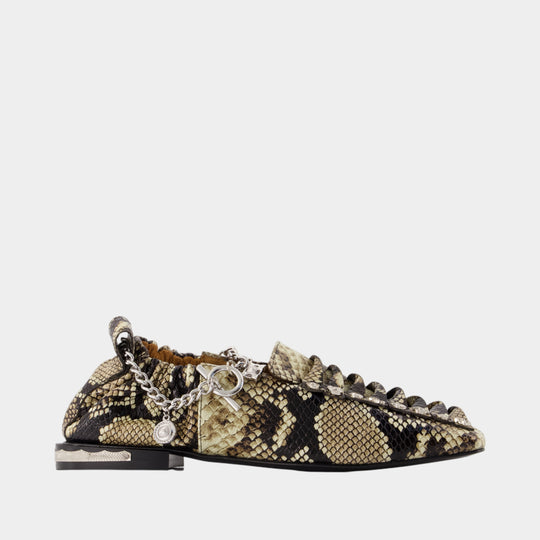 Aj1515 Loafers - Toga Pulla - Leather - Snake print
