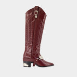 Aj721 Boots - Toga Pulla - Leather - Burgundy