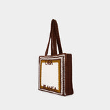 Crochet Shopper Bag - Casablanca - Cotton - Brown