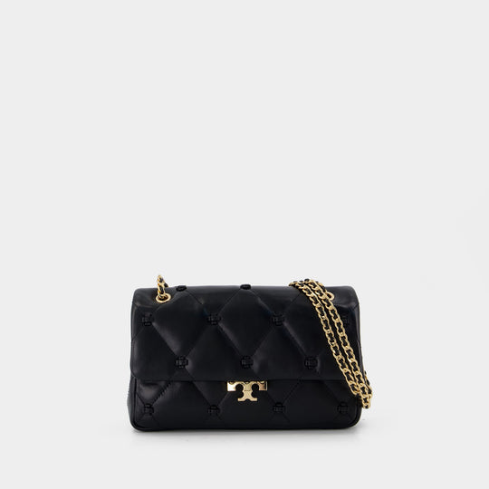 Bunny Knot Small Shoulder Bag - Tory Burch - Leather - Black