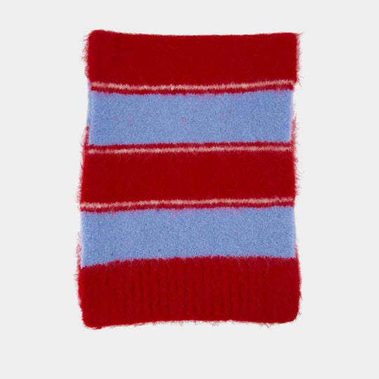 Sajeanne Scarf - Samsoe Samsoe - Wool - Red/Blue
