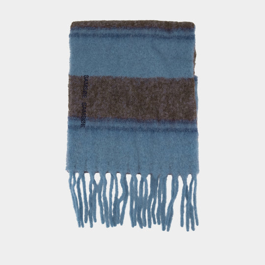 Alex Scarf - Samsoe Samsoe - Wool - Blue