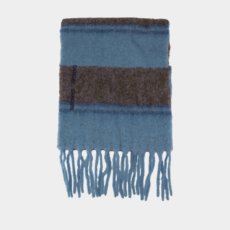Alex Scarf - Samsoe Samsoe - Wool - Blue