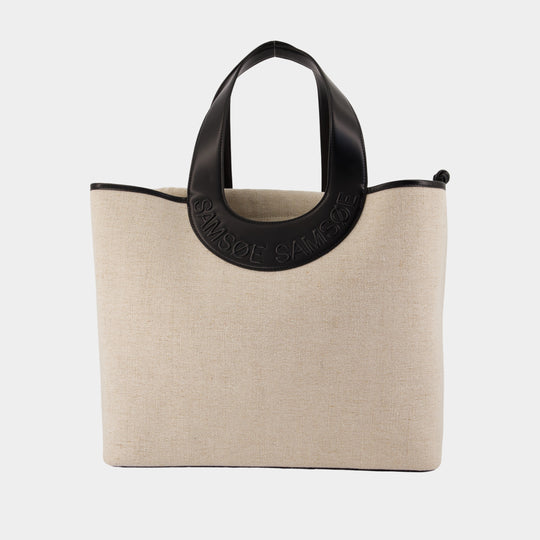 Saberta Beach 16032 Shopper Bag - SAMSØE SAMSØE - Cotton - Beige