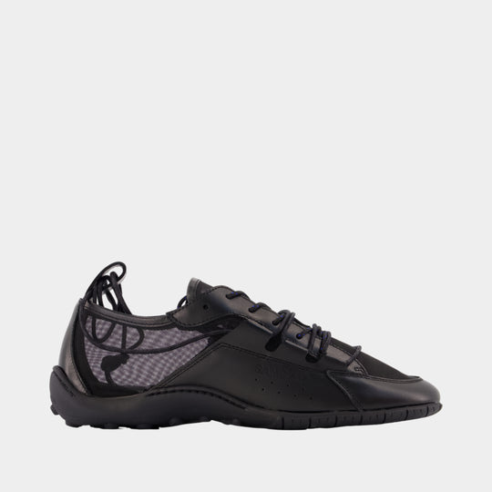 Saastra Hybrid Mesh 16119 trainers - SAMSØE SAMSØE - Leather - Black