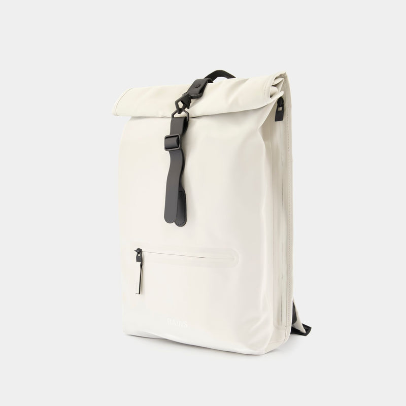 Rolltop Rucksack W3白色合成材质双肩背包