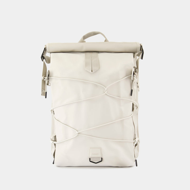 Trail Cord Rolltop Backpack W3 白色合成材质双肩背包