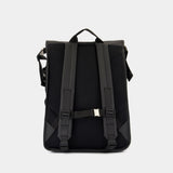 Trail Cord Rolltop Backpack W3黑色合成材质双肩背包