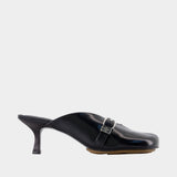 Sue Heeled Sandals - Ganni - Leather - Black