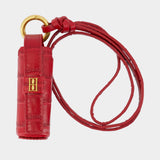 Vera Lipstick Charm - By Malene Birger - Leather - Red