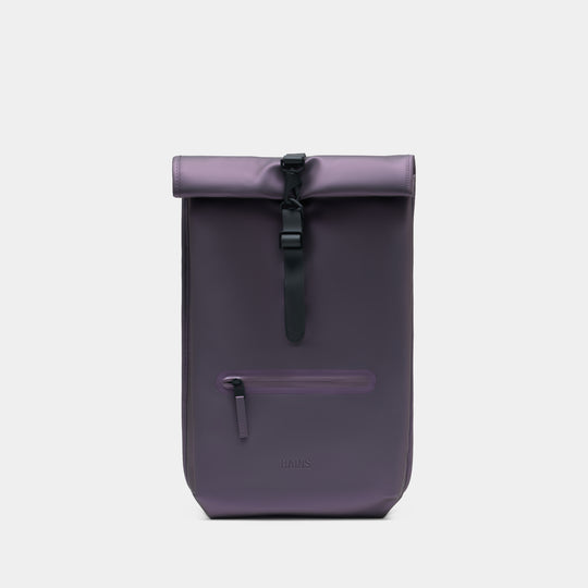 Rolltop W3 Backpack - RAINS - Synthetic - Purple