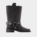 Mid-calf boots - Ganni - Synthetic - Black