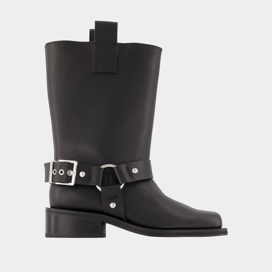 Mid-calf boots - Ganni - Synthetic - Black