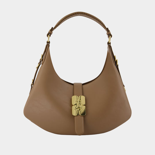 Kat Small Butter Shoulder Bag - Ganni - Leather - Beige