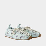 Lace Up Sporty Ballerinas - Ganni - Synthetic - Multicolor