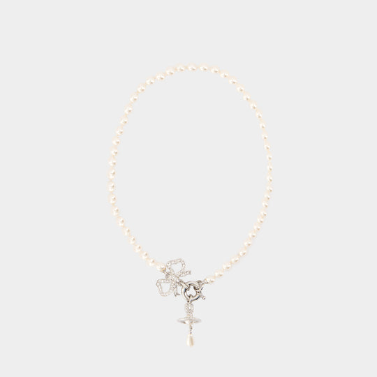 Rigoberta Pearl Necklace - Vivienne Westwood - Metal - Silver