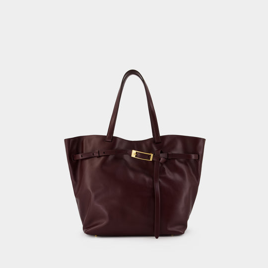 Elly Small Shopper Bag - ANINE BING - Leather - Burgundy