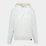 Oversized Hoodie T-Shirt - Courreges - Cotton - White