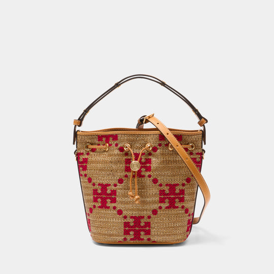 T-Monogram Purse - Tory Burch - Synthetic - Beige