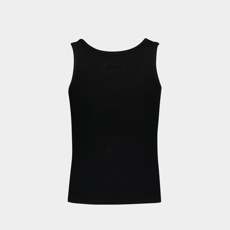 Logo T Shirt - Versace - Cotton - Black