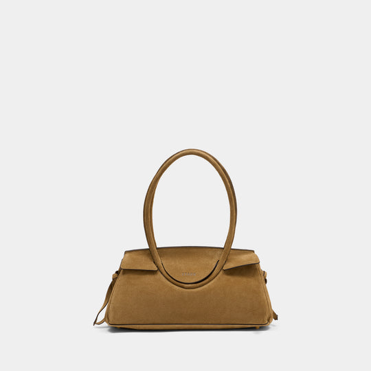 Maude Shoulder Bag - Staud - Leather - Brown