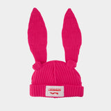 Chunky Rabbit Beanie - Charles Jeffrey Loverboy - Cotton - Pink