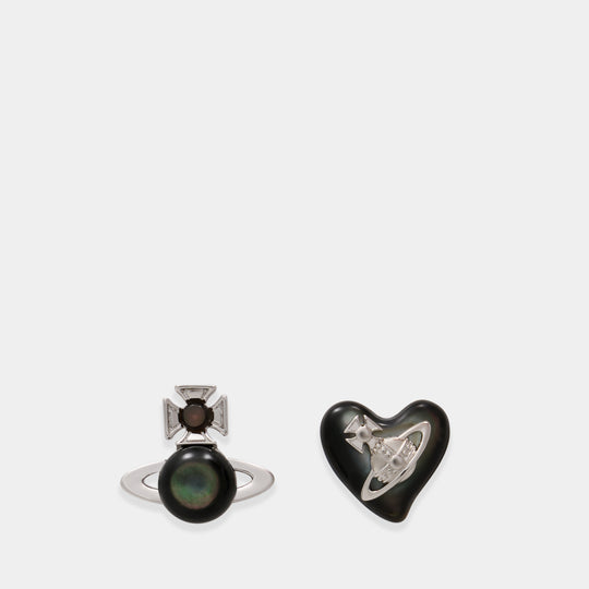 Thomasina Earrings - Vivienne Westwood - Metal - Black