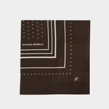 85x85 Scarf - OFFICINE GENERALE - Wool - Brown
