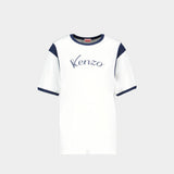 Gots Varsity T-Shirt - Kenzo - Cotton - White