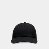 Gabardine Cap - Burberry - Cotton - Black