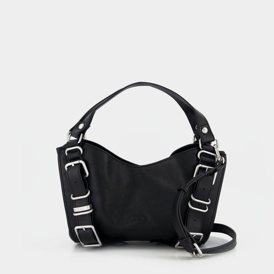 D-One Top handle S Shopper Bag - DIESEL - Leather - Black