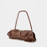 Scrunch-D Small Shoulder Bag - DIESEL - Leather - Brown
