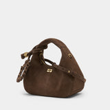 Pelinova Mini Handbag - Ganni - Leather - Brown