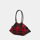 Manta Shoulder Bag - Alexander McQueen - Cotton - Red