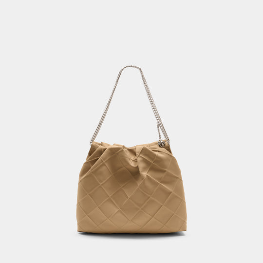 Fleming Shoulder Bag - Tory Burch - Synthetic - Beige